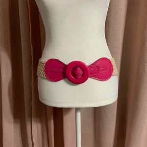 y2k style western faux leather crochet belt